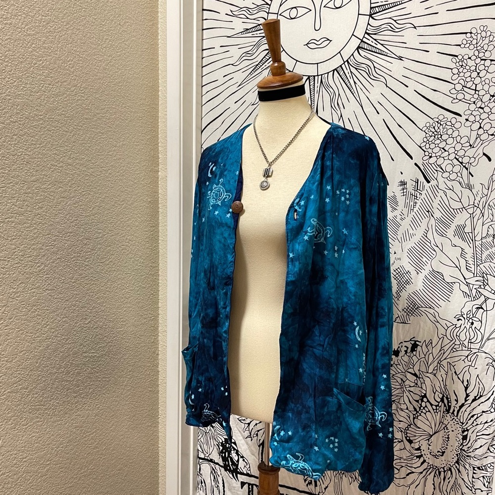 🌈 Amazing Vintage star tie dye cardigan - Picture 3 of 14